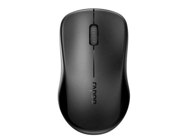 Rapoo 1680 2.4G Quiet Wireless Mouse, Portable Usb Receiver, Long Range And Battery Life, Suitable For Desktop Computers Laptops, All-Day -Black