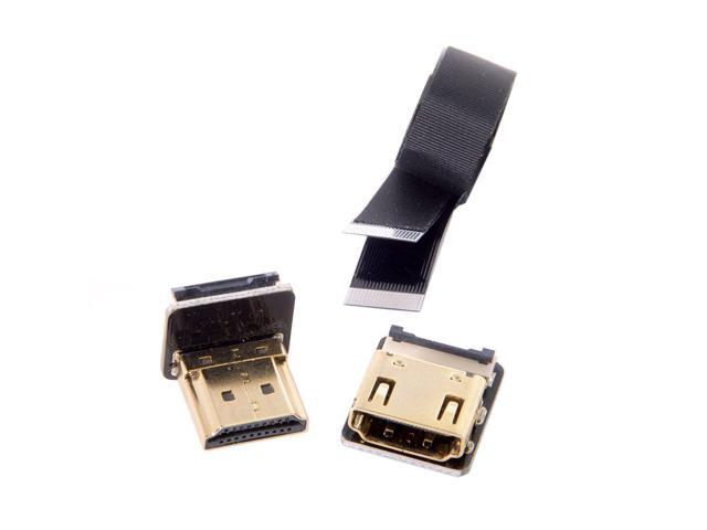 Cyfpv Down Angled 90 Degree Male To Female Fpc Flat Cable For Hdtv Multicopter Aerial Photography (0.2M)