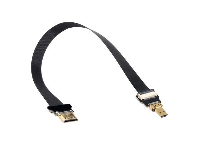 Xiwai Cyfpv Mini Male To Micro Male Extension Fpc Flat Cable 1080P For Fpv Hdtv Multicopter Aerial Photography (0.2M)
