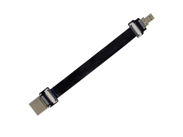 Xiwai Cyfpv Male To Micro Male Extension Fpc Flat Cable 1080P For Fpv Hdtv Multicopter Aerial Photography (0.2M)
