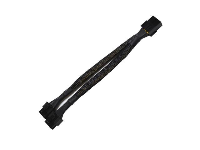 Gpu Vga Pci-E 8Pin Pci Express Graphics Video Card Gpu Vga 8 Pin Female To Dual Gpu 8(6+2) Pin Male Gpu 8 Pin Sp Power Sleeved Extension Cable 8Pin...