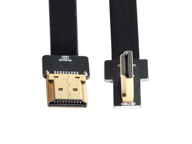 Xiwai Cyfpv Fpv Male To Right Angled 90D Male Hdtv Fpc Flat Cable For Fpv Hdtv Multicopter Aerial Photography (0.5M)