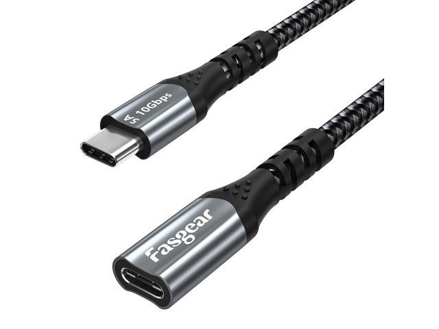 Usb C Extension Cable 10Gbps Usb 3.1 Gen 2 Type C Male To Female Cord Support 4K Video Audio Output Compatible For Thunderbolt 3 Port, Mac-Book.