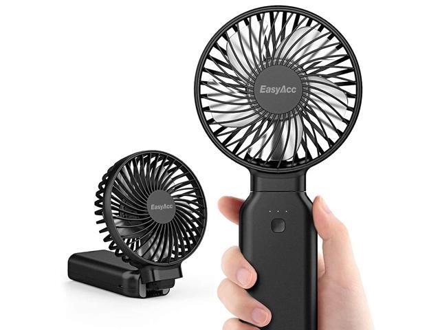 Handheld Fan Portable Fan, 9000 Rechargeable Battery Powered Fan Small Desk Fan, Powerful 4 Speeds 53H Cooling Time Personal Fan With Power Bank,. photo