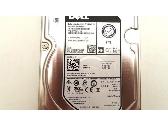 Dell M40TH 8TB 7.2K SAS 3.5' 12G HDD Hard Drive - ST8000NM0185 - Fast Free Ship