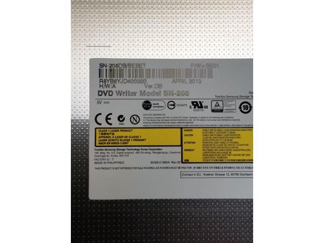 Samsung slim notebook CDDVD RW RAM Burner Drive Samsung SN-208 208DB/BEBET SB01
