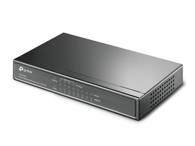 TP-Link TL-SG1008P 8-Port Gigabit Ethernet 1000Mbps Desktop Switch, 4 PoE Ports