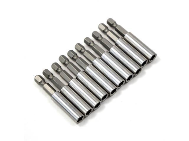 Photos - Other Power Tools Universal Tool 10 Pack of.25in Hex Shank Magnetic Bit Extension Holder for