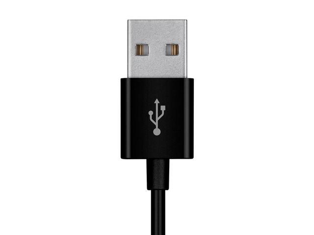 Monoprice USB-A to Micro B Cable - 0.5 Feet - Black, Polycarbonate Connector Heads, 2.4A, 22/30AWG - Select Series
