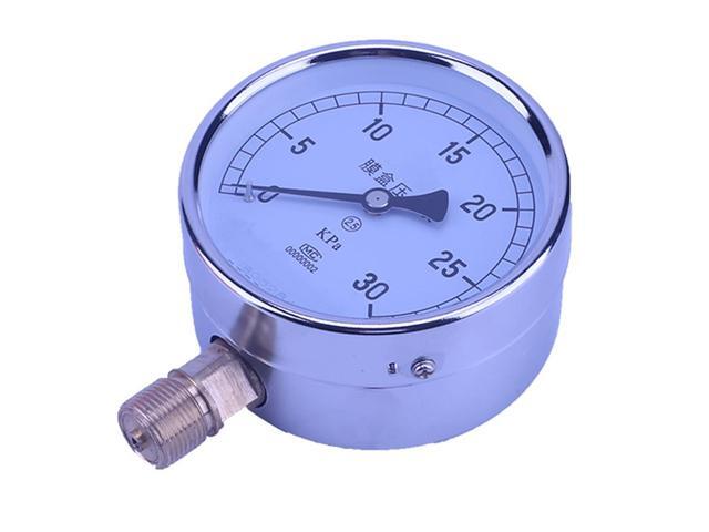 ELECALL YE-100 0-30KPA Air Diaphragm Pressure Gauge Phosphor Bronze Film Box Pressure Gauge Positive Pressure Meter