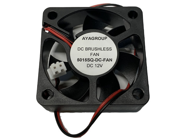 AYA 50x50x15mm 5015 12V 5000RPM Cooling Small Exhaust Fan with 2-Pin Connector 5015SQ-DC-FAN
