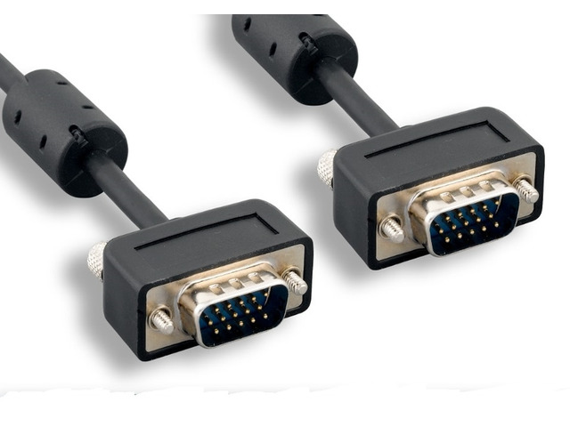 AYA 25Ft (25 Feet) Micro SVGA (HD15) Male to Male Cable with Dual Ferrites 32AWG up to 1920x1204