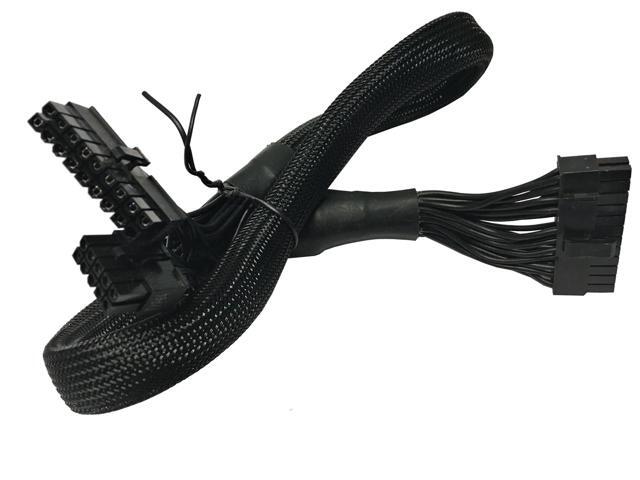 AYA 24' (24-Inch) ATX 24-Pin to 18-Pin + 10-Pin Extension Modular Power Supply Cable for Coolermaster V850, V700, V1000