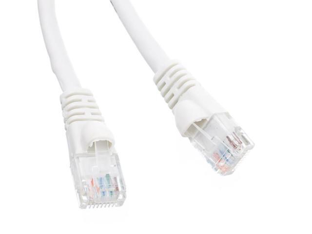 AYA 25Ft (25 Feet) CAT6 RJ45 24AWG Gigabit 550MHz Snagless UTP Network Patch Cable WHITE