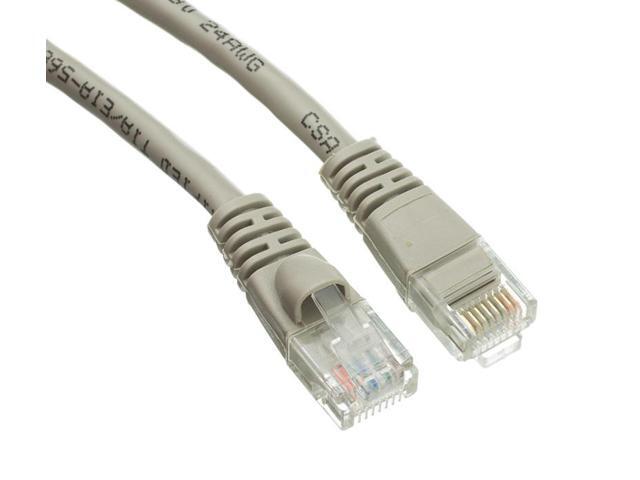 AYA 25Ft (25 Feet) CAT6 RJ45 24AWG Gigabit 550MHz Snagless UTP Network Patch Cable GRAY