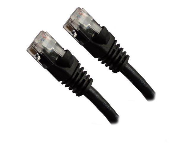 CAT6 Black Ethernet Cable with boots 5 feet