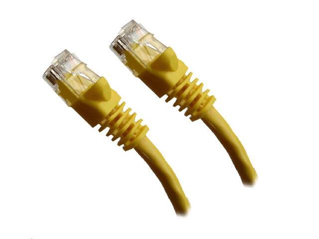 CAT6 Yellow Ethernet Cable with boots 1 foot
