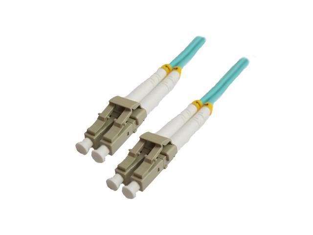 LC/LC Fiber Optic Aqua 10G OM3/OM4 Aqua 10 Gig 50/125 Jumper Cord