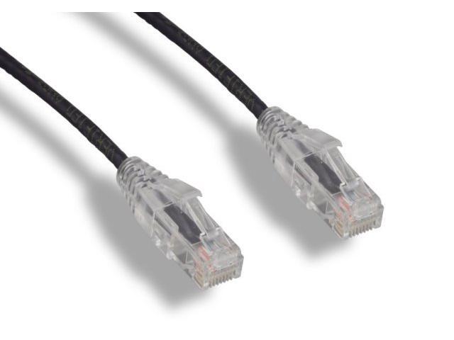 Slim CAT6 Ethernet Cables with low profile boots ideal for servers, switches, and data centers. 60% thinner than standard 24 AWG Cat6 cables. High.