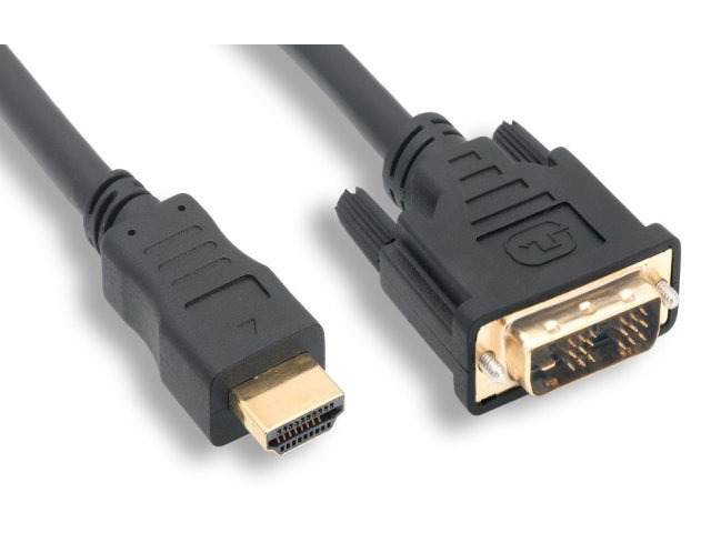 HDMI TO DVI-D SINGLE LINK CABLE Male to male This bi-directional HDMI to DVI cable allows you to transmit DVI sources to a TV or monitor with HDMI...