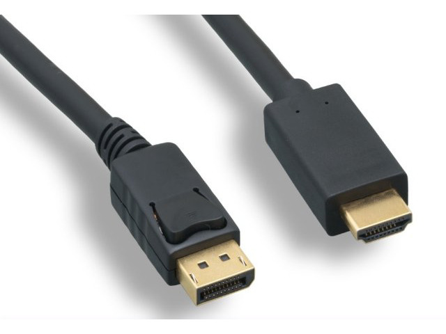 DISPLAYPORT TO HDMI CABLE Male to Male Cable 28AWG Compliant with DP1.2 specification. Connect a DisplayPort (DP, DP++, DisplayPort++) equipped...