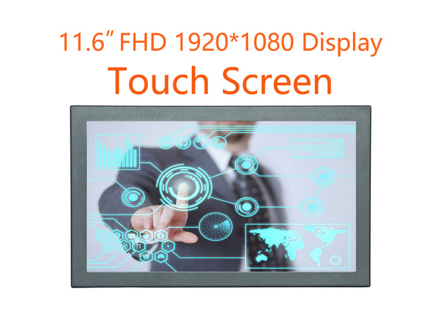 12 inch 1920*1080 FHD Touch Display Wide View IPS 12 inch Capacitive Touch Monitor with USB/VGA/HDMI/Speakers