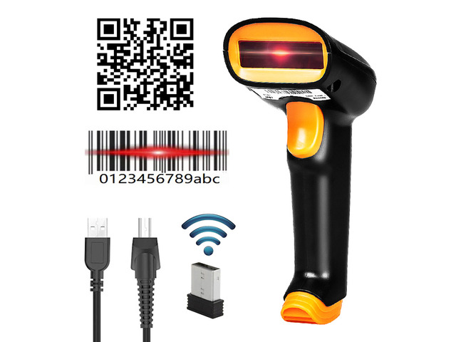 Nexanic S8 Wireless 2D Barcode Scanner QR Cordless 1D Bar Code Reader Mobile Payment for iOS Windows Android