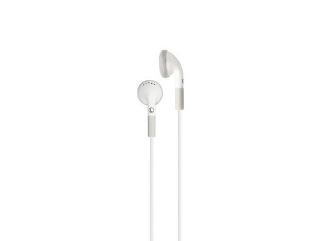 HamiltonBuhl Ear Buds headphones with In-Line Microphone and Play/Pause Control - White