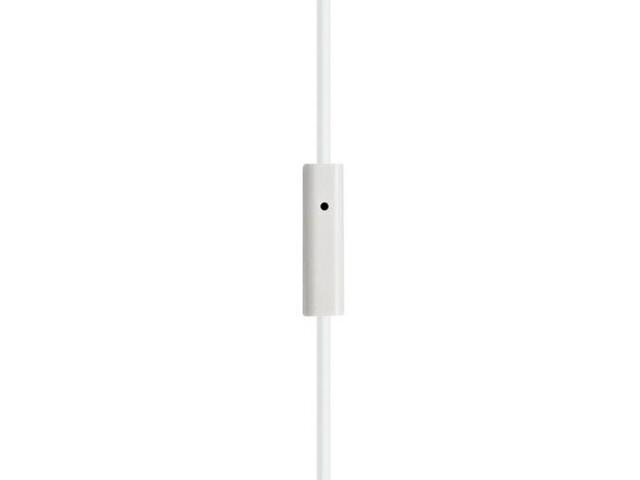 HamiltonBuhl Ear Buds headphones with In-Line Microphone and Play/Pause Control - White