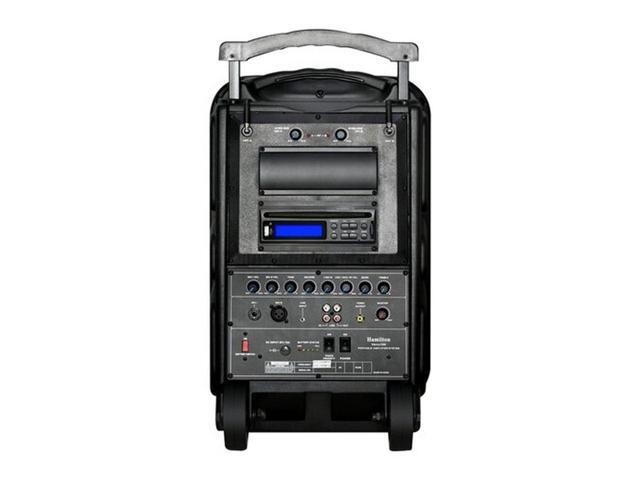 HamiltonBuhl High Quality PA System - DVD/CD/MP3 Bluetooth and Wireless Handheld Microphones