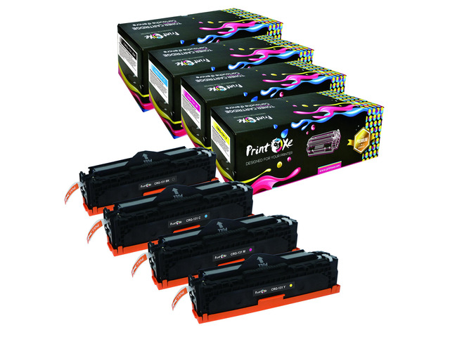 Canon CRG 131 Compatible Set of 4 Laser Toner Cartridges for LBP7100Cn LBP7110Cw MF6680DN and ImageClass models MF8210Cn 8280 MF628Cw(JP) MF623Cn...