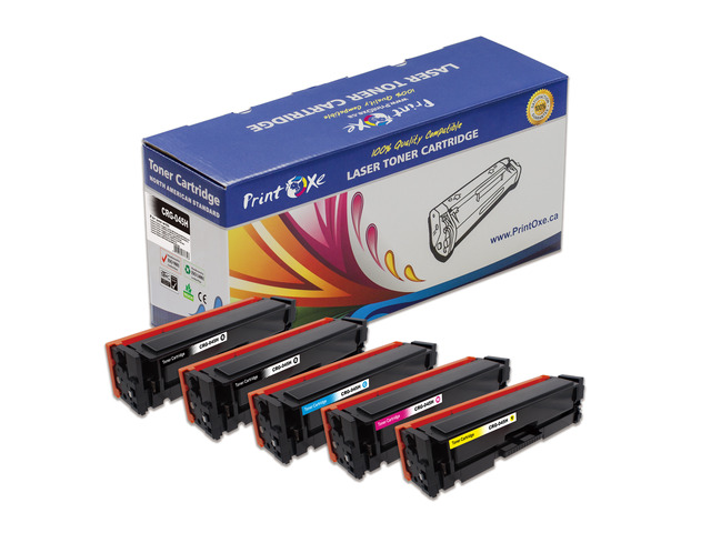 PrintOxe Replacement 5 Cartridges for CRG-045H Compatible Set+BK for Canon Color imageCLASS MF634Cdw MF632Cdw LBP612Cdw & i-SENSYS MF631Cn...