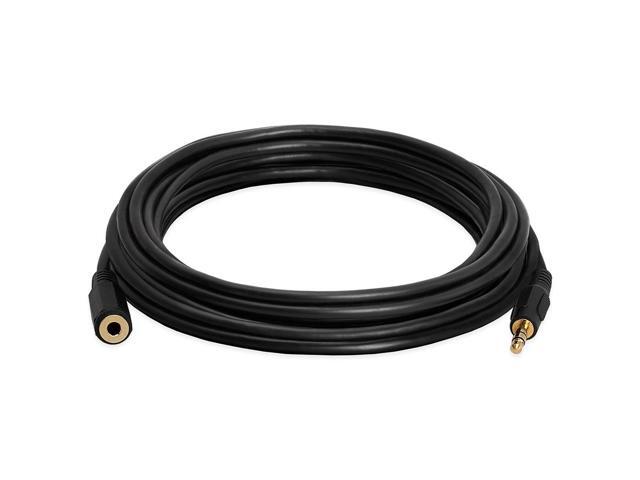 Cmple - [5 PACK] 12 Feet 3.5mm Extension Cable, Aux Male to Female Cord, Stereo Audio Cable for TV, Car, Phone, Hi-Fi System, PC, iPod, MP3 Player,...