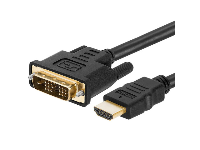 CMPLE - HDMI to DVI Adapter Cable Bi Directional High Speed Monitor Cable for PC Laptop HDTV Projector - 15 feet