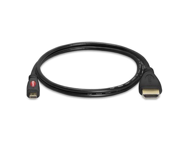 Cmple - [5 PACK] 3 FT Micro HDMI to HDMI Cable Adapter, 4K 60Hz Ethernet Audio Return Channel, for Camera, GoPro, Sony, Nikon, Raspberry Pi,...