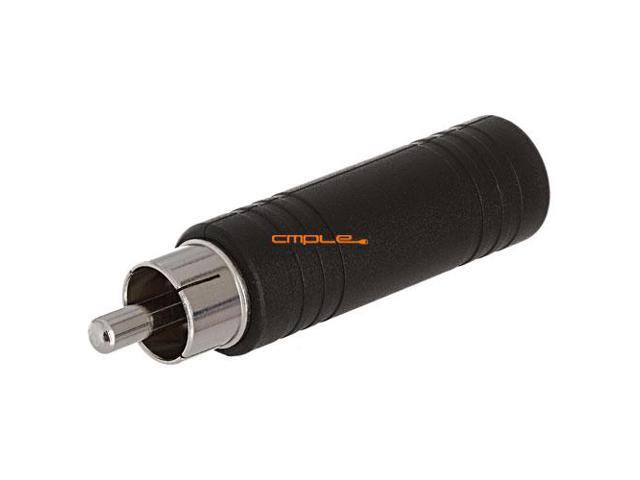 Cmple - RCA Plug to 6.35mm Mono Jack Adapter