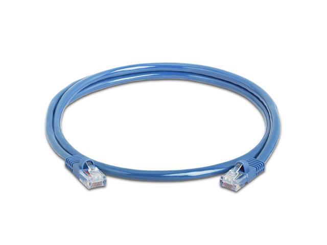 Cmple - [5 PACK] 3 Feet Cat5e Cable, Ethernet Patch Cord, Blue Cat5 Wire for Fast Internet, RJ45 Connectors, LAN Network Internet Cord, Modem...