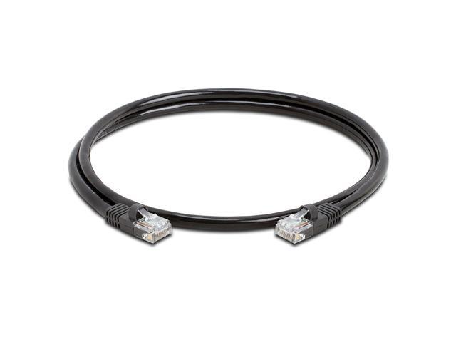 Cmple - [5 PACK] 3 Feet Cat5e Cable, Ethernet Patch Cord, Black Cat5 Wire for Fast Internet, RJ45 Connectors, LAN Network Internet Cord, Modem...