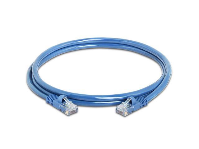 Cmple - [5 PACK] 5 Feet Cat5e Cable, Ethernet Patch Cord, Blue Cat5 Wire for Fast Internet, RJ45 Connectors, LAN Network Internet Cord, Modem...