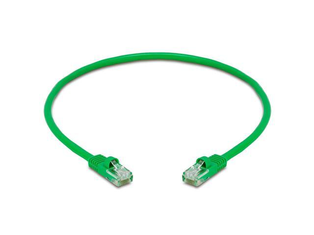Cmple - [5 PACK] 1.5 Feet Cat5e Cable, Ethernet Patch Cord, Green Cat5 Wire for Fast Internet, RJ45 Connectors, LAN Network Internet Cord, Modem...