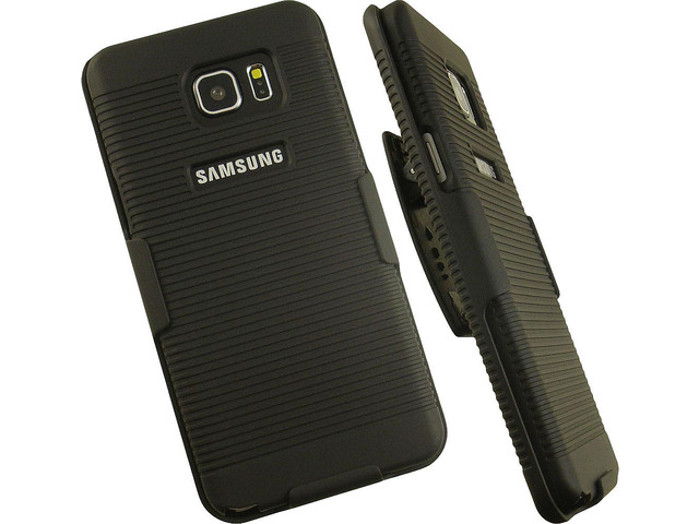 NEW BLACK HARD CASE COVER + BELT CLIP HOLSTER STAND FOR SAMSUNG GALAXY NOTE 5