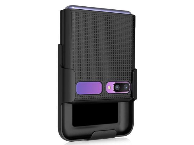 Black Case Cover and Belt Clip Holster Combo for Samsung Galaxy Z Flip 5G Phone
