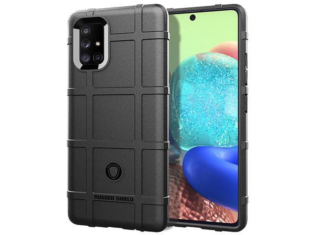 Black Tactical Rugged Shield Case Flexible Matte Cover for Samsung Galaxy A71 5G