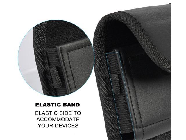 Vegan Leather Case Pouch Belt Loop Clip for Samsung Galaxy Z Flip 6 5 4 3 Phone