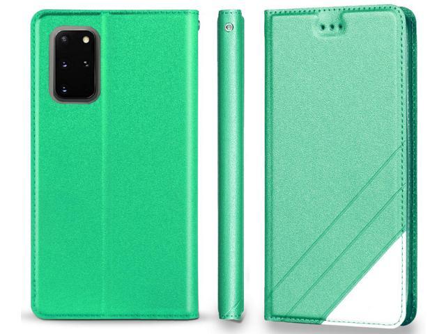 Mint Wallet Case Credit Card Slot Cover Lanyard Strap for Samsung Galaxy Note 20