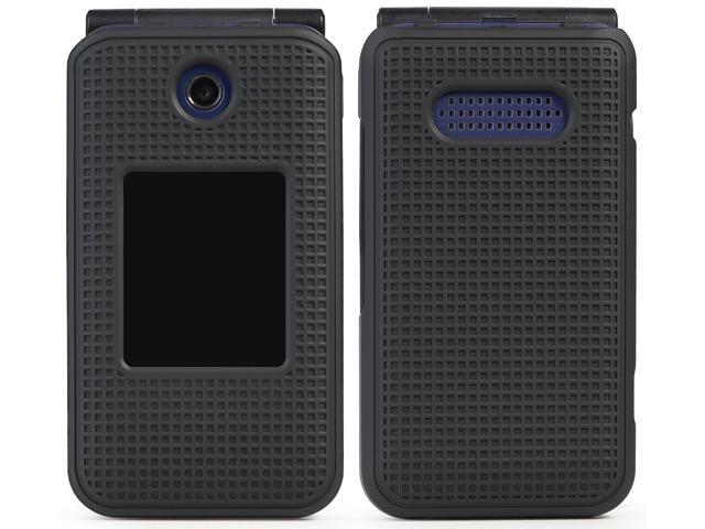 Black Case Cover and Belt Clip for Cricket Debut Flip, Cingular Flip 4 Phone