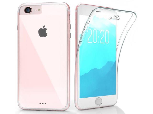 Tri-Max Clear Screen Guard TPU Full Body Wrap Case Cover for iPhone 8, iPhone 7
