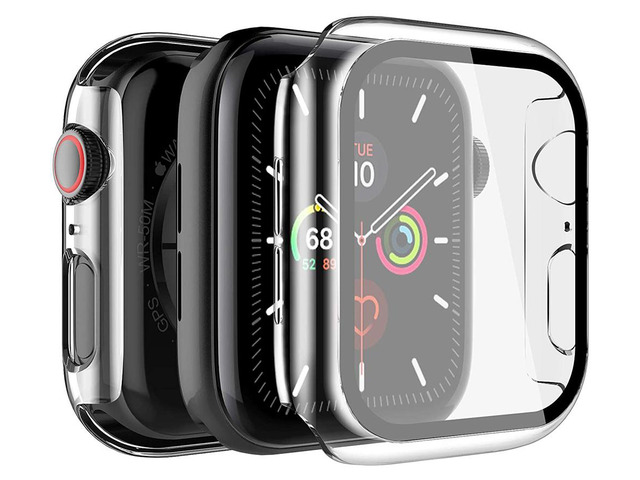 Case for Apple Watch (SERIES 6/5/4/SE, 40mm) - Clear with Screen Guard Cover