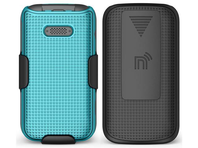 Teal Mint Case Cover and Belt Clip Holster for Lively Jitterbug Flip 2 Phone