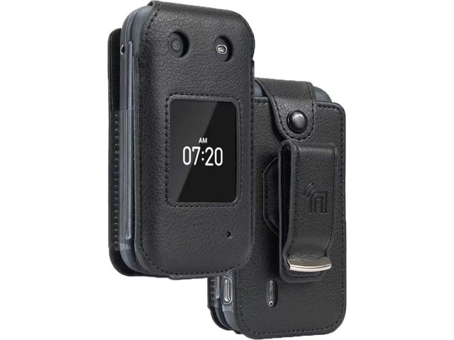 Black Rubberized Case Kickstand Cover + Belt Clip Holster for LG G7 ThinQ G7+